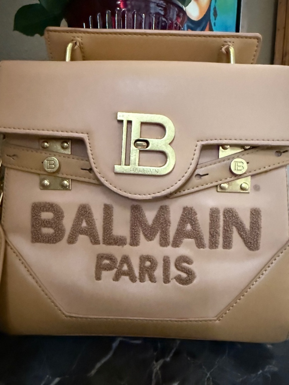 Balmain Paris Leather B Buzz